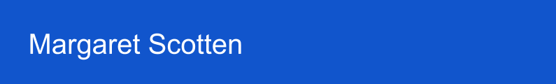 Margaret Scotten Name Banner